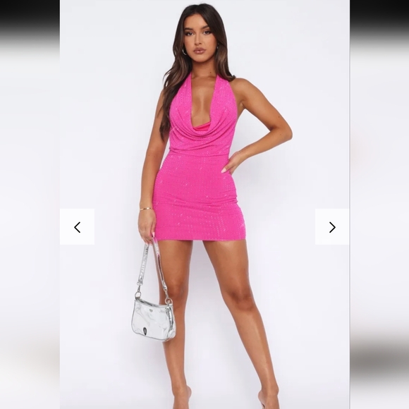 NASTY GAL **NWT** LOW NECK PARTY DRESS LARGE - Picture 2 of 10